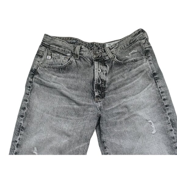 AG Alexxis Crop Jeans Womens 29 Gray High Rise‎ Vintage Slim Distressed Denim - Picture 2 of 11